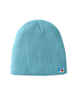 Russell Athletic UB89UHB - Cozy Double Layer Embroidered Knit Beanie