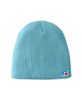 Russell Athletic UB89UHB - Cozy Double Layer Embroidered Knit Beanie