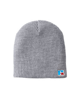 Russell Athletic UB89UHB - Cozy Double Layer Embroidered Knit Beanie