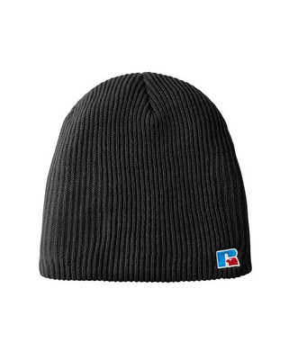 Russell Athletic UB89UHB - Cozy Double Layer Embroidered Knit Beanie
