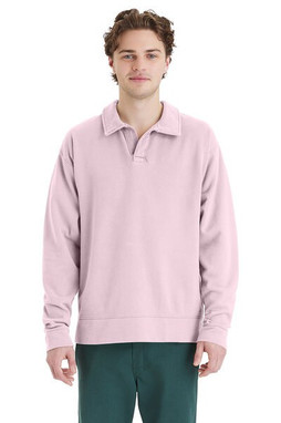 ComfortWash by Hanes GDH490 - Unisex Garment Dye Polo Collar Sweatshirt