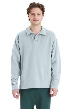 ComfortWash by Hanes GDH490 - Unisex Garment Dye Polo Collar Sweatshirt