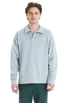 ComfortWash by Hanes GDH490 - Unisex Garment Dye Polo Collar Sweatshirt