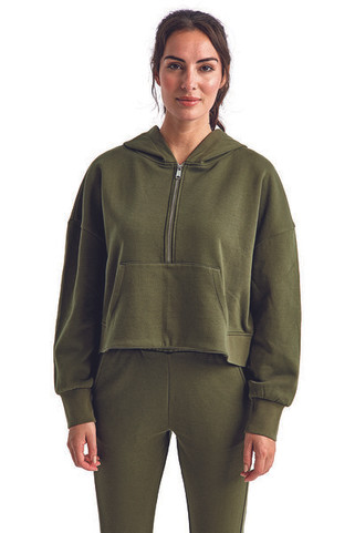 TriDri TD077 - Ladies Alice Half-Zip Hooded Sweatshirt