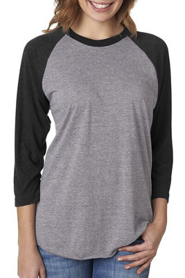 Next Level Apparel 6051 - Unisex Triblend 3/4-Sleeve Raglan