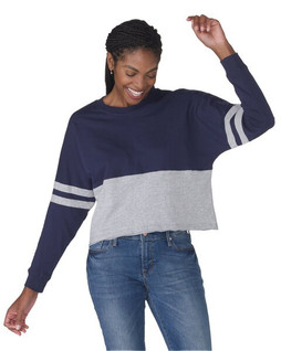 Boxercraft BW3515 - Ladies Cropped Retro Pom Pom Jersey Fleece