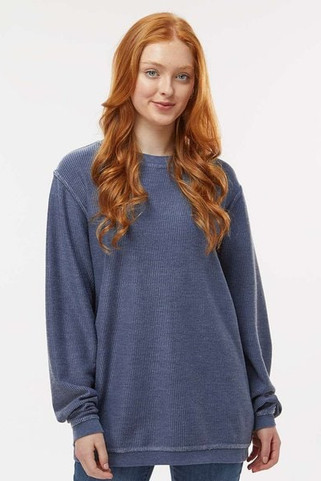 Boxercraft D02 - LadiesRally Corduroy Knit Pullover Crew