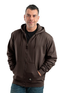 Berne SZ101T - Mens Tall Heritage Thermal-Lined Full-Zip Hooded Sweatshirt