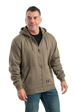 Berne SZ101T - Mens Tall Heritage Thermal-Lined Full-Zip Hooded Sweatshirt