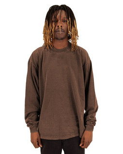 Shaka Wear SHGDLS - Mens Garment Dyed Long Sleeve T-Shirt