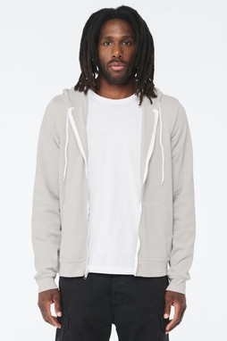 Bella+Canvas 3739 - Unisex Full-Zip Hooded Sweatshirt