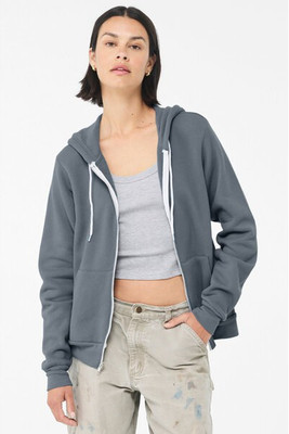Bella+Canvas 3739 - Unisex Full-Zip Hooded Sweatshirt