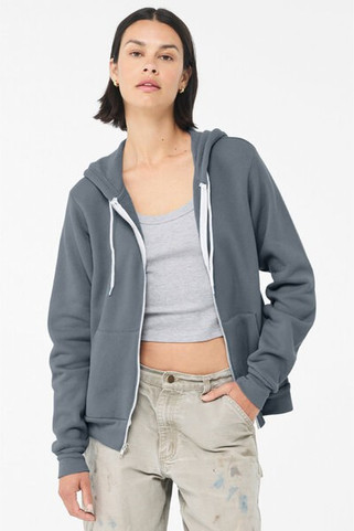 Bella+Canvas 3739 - Unisex Full-Zip Hooded Sweatshirt