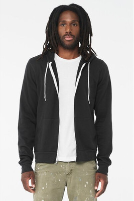 Bella+Canvas 3739 - Unisex Full-Zip Hooded Sweatshirt