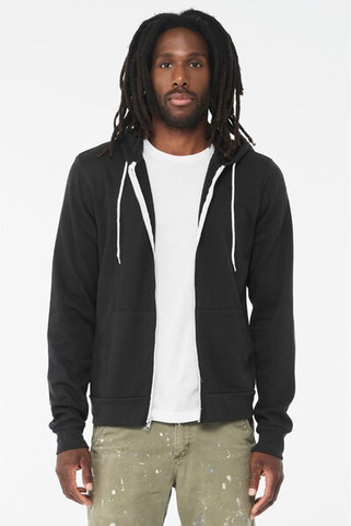 Bella+Canvas 3739 - Unisex Full-Zip Hooded Sweatshirt