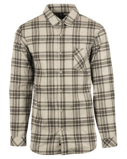 Burnside B8212 - Woven Plaid Flannel With Biased Pocket