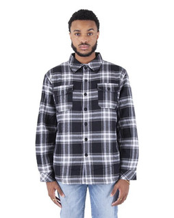 Shaka Wear SHPFJ - Mens Plaid Flannel Jacket