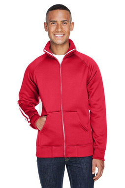 J. America JA8858 - Adult Vintage Poly Fleece Track Jacket