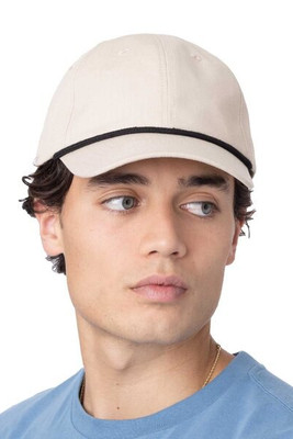 Big Accessories BA640 - Vintage Rope Trim Cotton Ripstop Cap