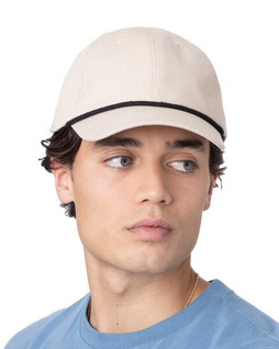 Big Accessories BA640 - Vintage Rope Trim Cotton Ripstop Cap