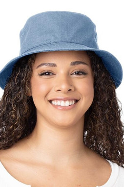 Big Accessories BA642 - Durable Cotton Ripstop Bucket Hat with Eyelets