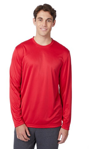 Hanes 482L - Hanes FreshIQ UV Protection Long-Sleeve Performance Tee