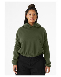 Bella+Canvas 7506C - Ladies Sponge Fleece Cinched Bottom Hooded Sweatshirt