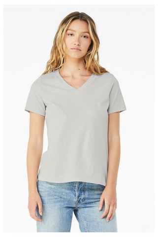 Bella+Canvas 6405 - Relaxed Short Sleeve Jersey V-Neck T-Shirt