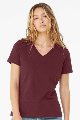 Bella+Canvas 6405 - Relaxed Short Sleeve Jersey V-Neck T-Shirt