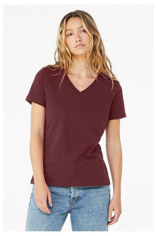 Bella+Canvas 6405 - Relaxed Short Sleeve Jersey V-Neck T-Shirt