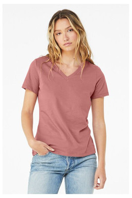 Bella+Canvas 6405 - Relaxed Short Sleeve Jersey V-Neck T-Shirt