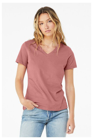 Bella+Canvas 6405 - Relaxed Short Sleeve Jersey V-Neck T-Shirt