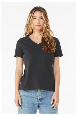Bella+Canvas 6405 - Remera Jersey de manga corta relajada con cuello en V 
