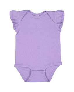 Rabbit Skins 4439 - Infant Flutter Sleeve Bodysuit