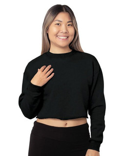 Bayside 7725 - Ladies Crop Crewneck