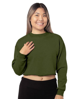 Bayside 7725 - Ladies Crop Crewneck