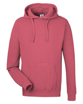 J. America 8730JA - Unisex Pigment Dyed Fleece Hooded Sweatshirt