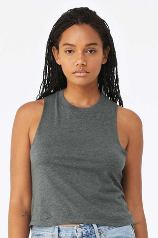 Bella+Canvas 6682 - Ladies Racerback Cropped Tank