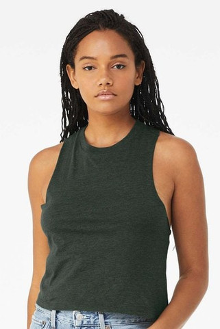 Bella+Canvas 6682 - Ladies Racerback Cropped Tank