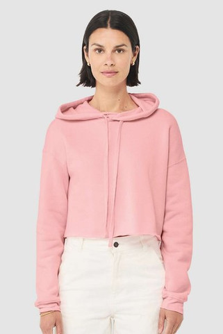 Bella+Canvas B7502 - Chandail à capuche court en polaire pour femme