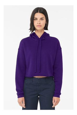 Bella+Canvas B7502 - Ladies Cropped Fleece Hoodie
