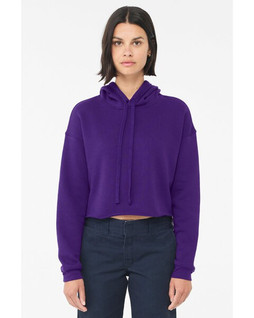 Bella+Canvas B7502 - Chandail à capuche court en polaire pour femme