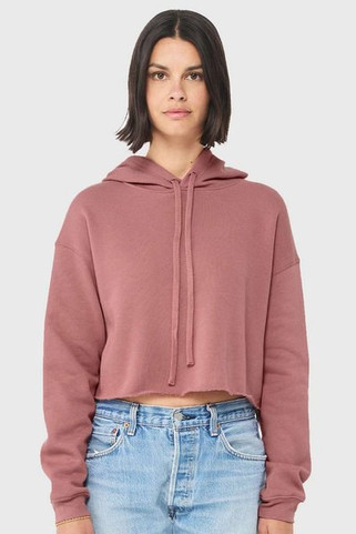 Bella+Canvas B7502 - Ladies Cropped Fleece Hoodie
