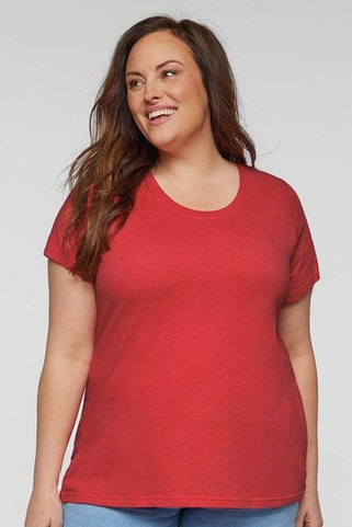 LAT 3816 - Ladies Curvy Fine Jersey T-Shirt