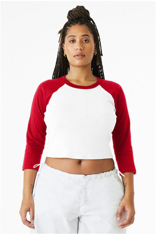 Bella+Canvas 1200 - Ladies Micro Ribbed 3/4 Raglan Baby Tee