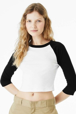 Bella+Canvas 1200 - Ladies Micro Ribbed 3/4 Raglan Baby Tee