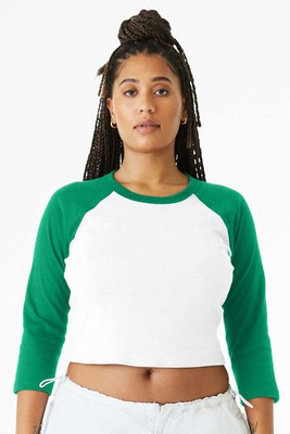 Bella+Canvas 1200 - Ladies Micro Ribbed 3/4 Raglan Baby Tee