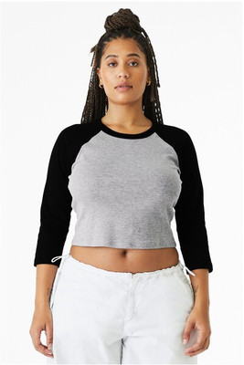Bella+Canvas 1200 - Ladies Micro Ribbed 3/4 Raglan Baby Tee