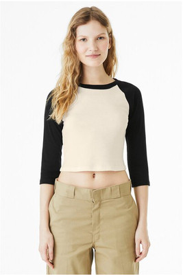 Bella+Canvas 1200 - Ladies Micro Ribbed 3/4 Raglan Baby Tee