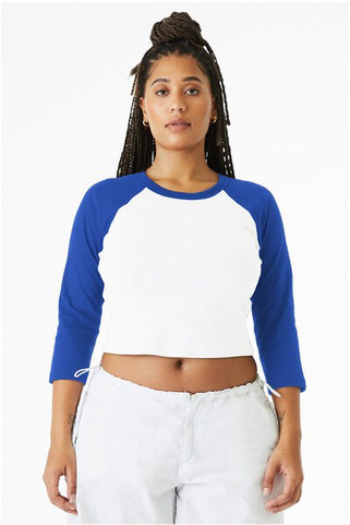 Bella+Canvas 1200 - Ladies Micro Ribbed 3/4 Raglan Baby Tee